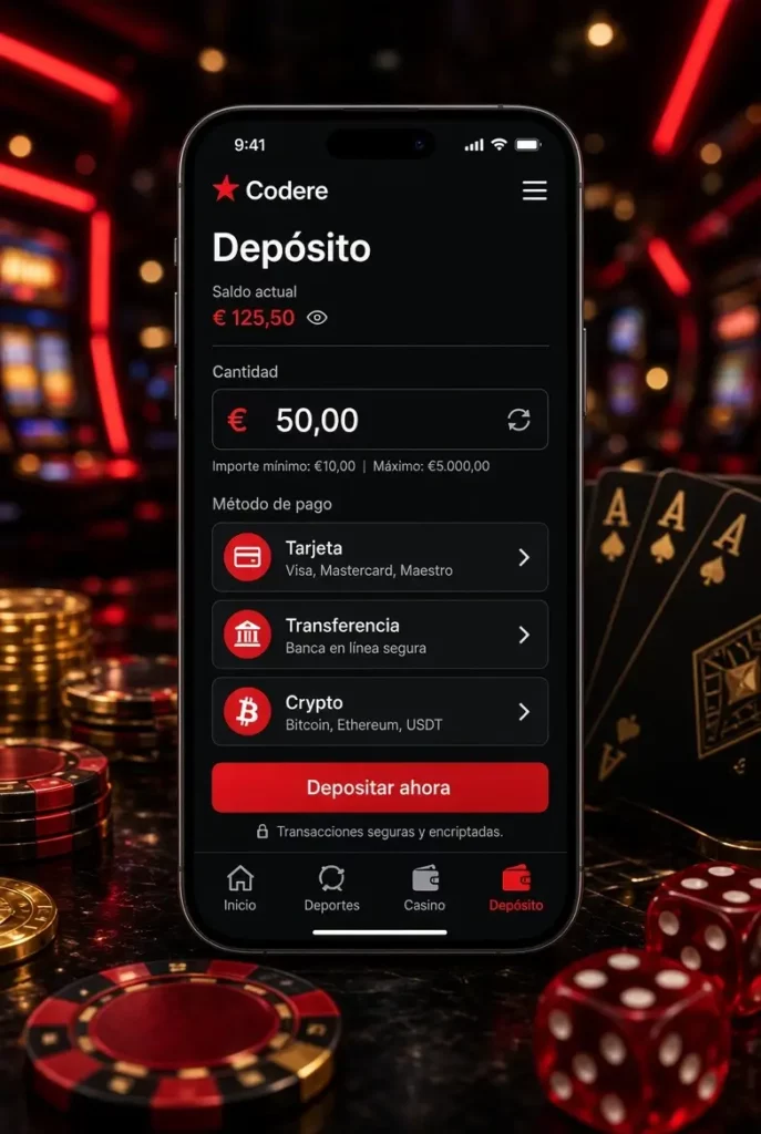 Teléfono con depósito